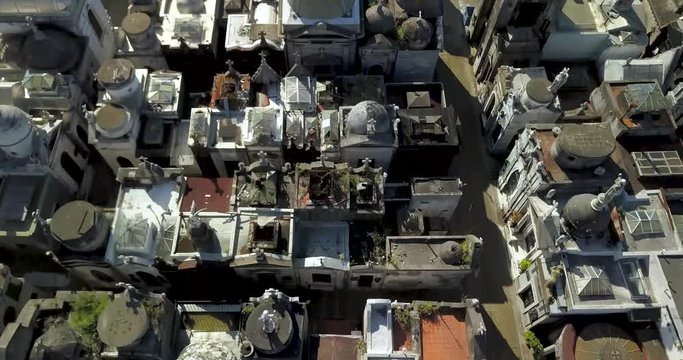 Cementerio de Recoleta - Aerial View - Drone - Cenital - Drones - Cementery Buenos Aires - Argentina