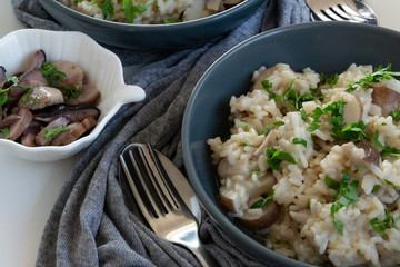 Risotto with porcini mushrooms (Boletus edible)