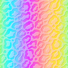 Abstract holographic leopard fur pattern © Skutiherra
