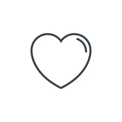 heart love icon line design