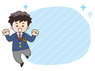 中高生の男子　吹き出し