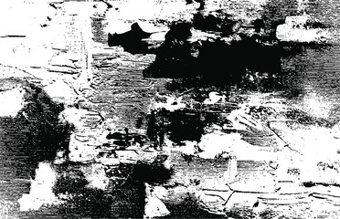 Uneven black and white texture vector. Distressed overlay texture. Grunge background. Abstract textured effect. Vector Illustration. Black isolated on white background. EPS10.