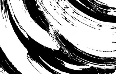 Vector brush stroke texture. Distressed uneven grunge background. Abstract vector illustration. Overlay over any design to create interesting effect and depth. Black isolated on white. EPS10