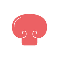 Isolated mushroom vegetable vector design
