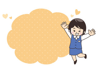 オフィスレディ　吹き出し