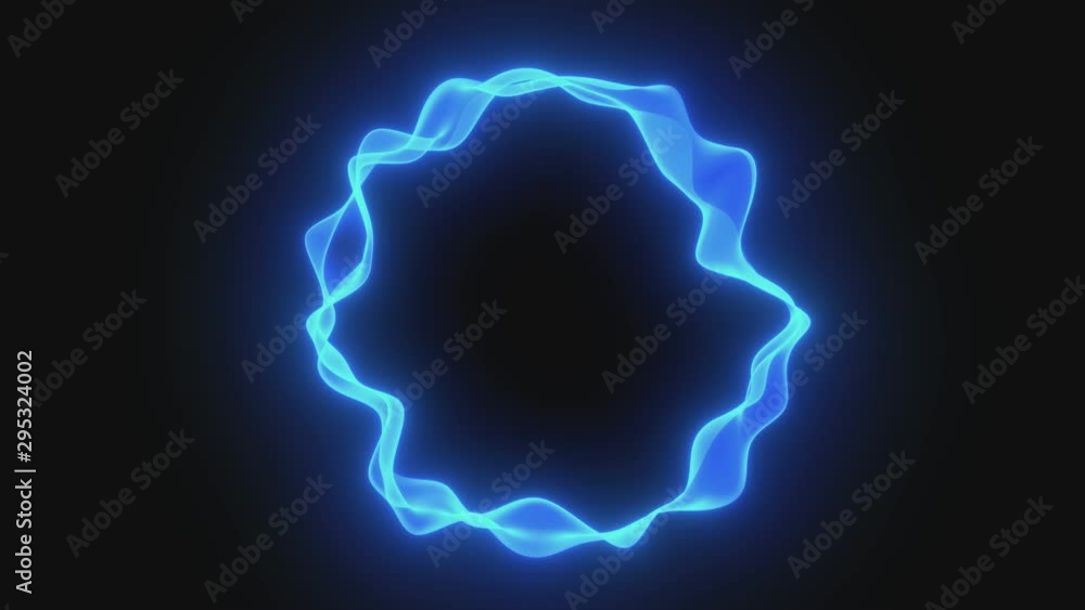 Poster looped animation. abstract wavy background in dark blue color with smooth wave. modern colorful wall
