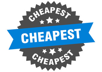 cheapest sign. cheapest blue-black circular band label