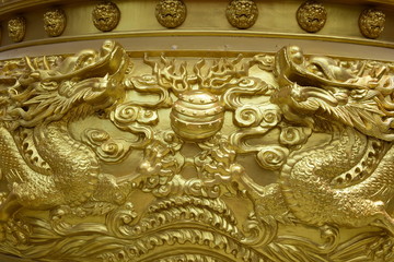 Chinese style. Is a tourist attraction for tourists to pay homage to Chinese gods in Chonburi,...