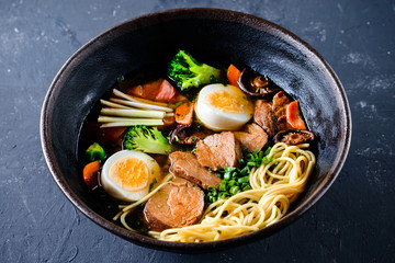 Japanese ramen soup