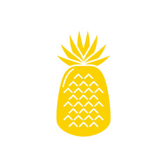 Isolated pineapple fruit vector design