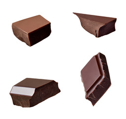 chocolate piece sweet food dessert falling