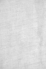 Fototapeta na wymiar Rustikaler Hintergrund: Weiß graue Jutesack Textur
