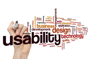 Usability word cloud