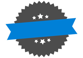 blank sign. blank blue-black circular band label