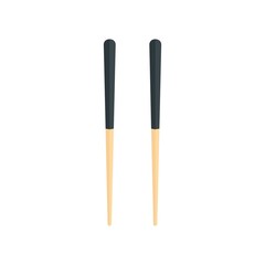 Japan chopsticks icon. Flat illustration of japan chopsticks vector icon for web design