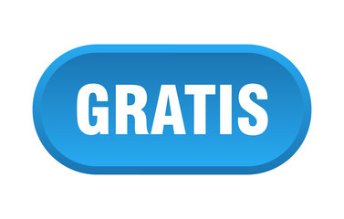 gratis button. gratis rounded blue sign. gratis