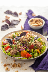 Bright vegetable salad