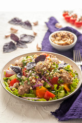 Bright vegetable salad
