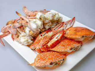 steamed crab thai food  