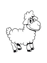 Schaf Weide fressen freundlich verlergen Herde süß lieb Wolle pulli Nutztier grasen witzig 1c