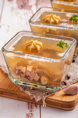 Meat jelly.