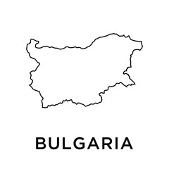 Bulgaria map vector design template