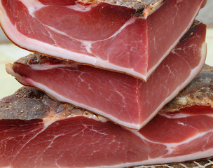 three big pieces of Bacon