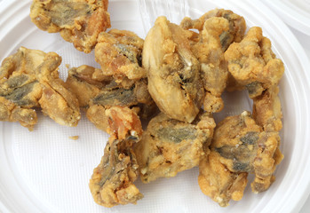 deep fried frogs on the dish