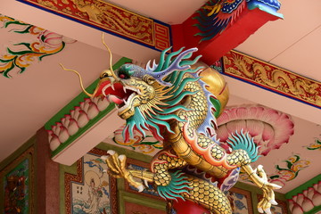 Dragon Statue at Chinese temple