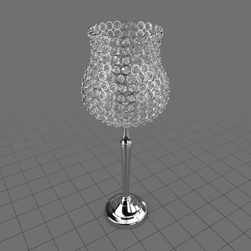 Crystal candle holder