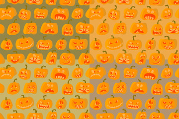 Jack o' lantern pattern for your design Halloween