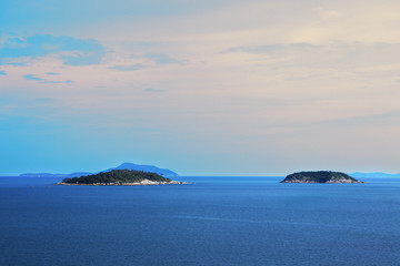 Fototapeta premium view of Andaman sea at Krating cape Phuket Thailand