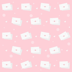 Cute and delicate letter vector illustration seamless pattern