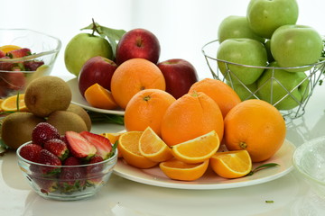 Fresh fruits and vegetables