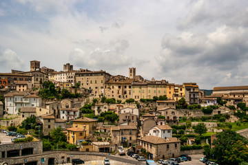Fototapeta na wymiar View of the city of Narni, province of Terni. Umbria - Italy