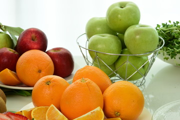 Fresh fruits and vegetables