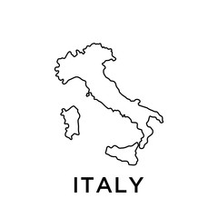 Italy map vector design template