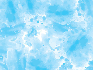 Watercolor blue abstract background. Brush paint watercolor abstract background. Hand painted watercolor background.