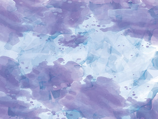Watercolor blue purple abstract background. Brush paint watercolor abstract background. Hand painted watercolor background.