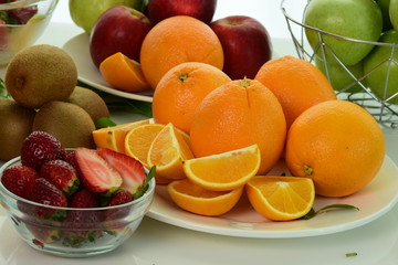 Fototapeta na wymiar Fresh organic vegetables and fruits