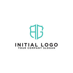 logo design for the company, Inspiration from the initial letters of the logo icon AG. - Vector