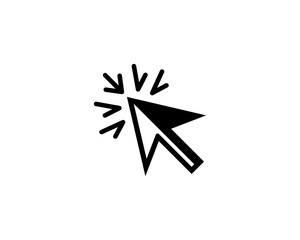 Pointer Arrow Icon Vector Logo Template Illustration Design