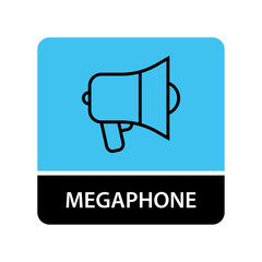 Megaphone icon for web and mobile