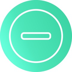 Minus Vector Icon With White Background