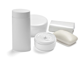  white cream container jar beauty moisturizer tube soap
