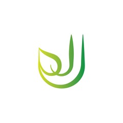 letter j leaf logo