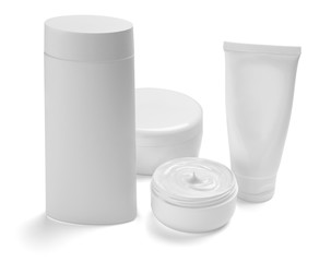  white cream container jar beauty moisturizer tube soap