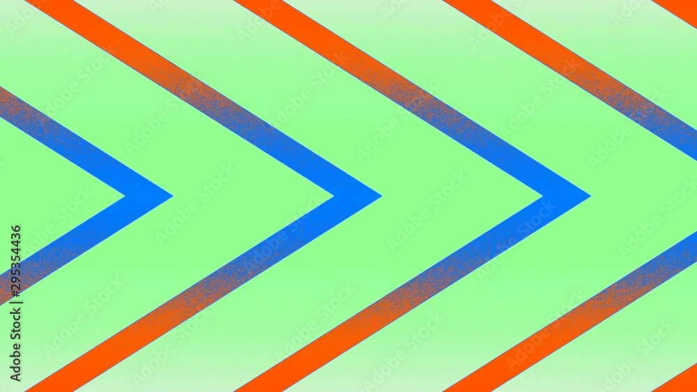 Poster colored arrows lines moving slowly to the right abstract background