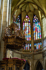 Obraz premium Saint Vitus Cathedral Prague in Czech Republic.