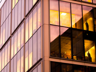 London office building skyscraper, working & meeting
